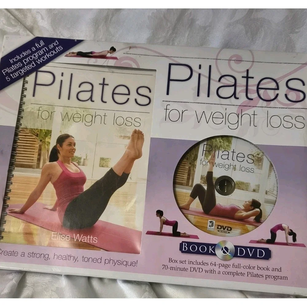 Pilates For Weight Loss 64 Pg Book & 70 Min DVD, Elise Watts - NEW In Box